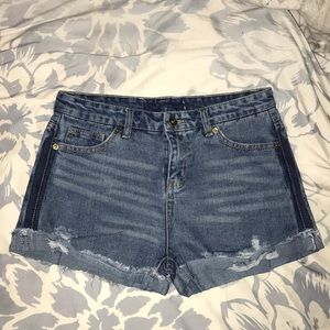 Distressed Jean Shorts